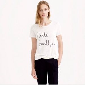 Hugo Guinness For J. Crew Hello Goodbye Tee